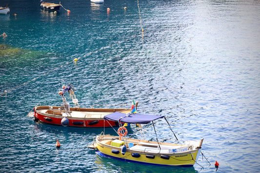 Boats of Cinque Terre by Barbara Lardera
