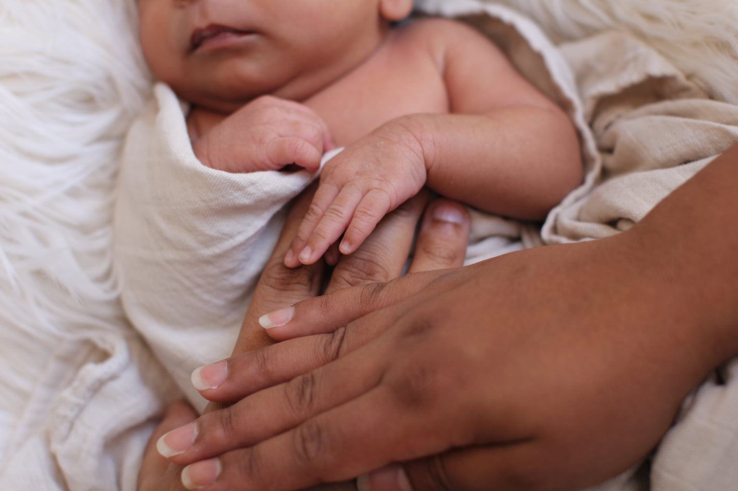 Safe in your hands-Newborn portrait by Barbara Lardera