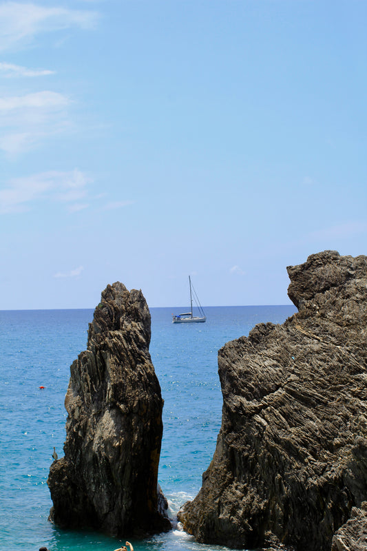 Rock Formations of the Ligurian Coast by Barbara Lardera