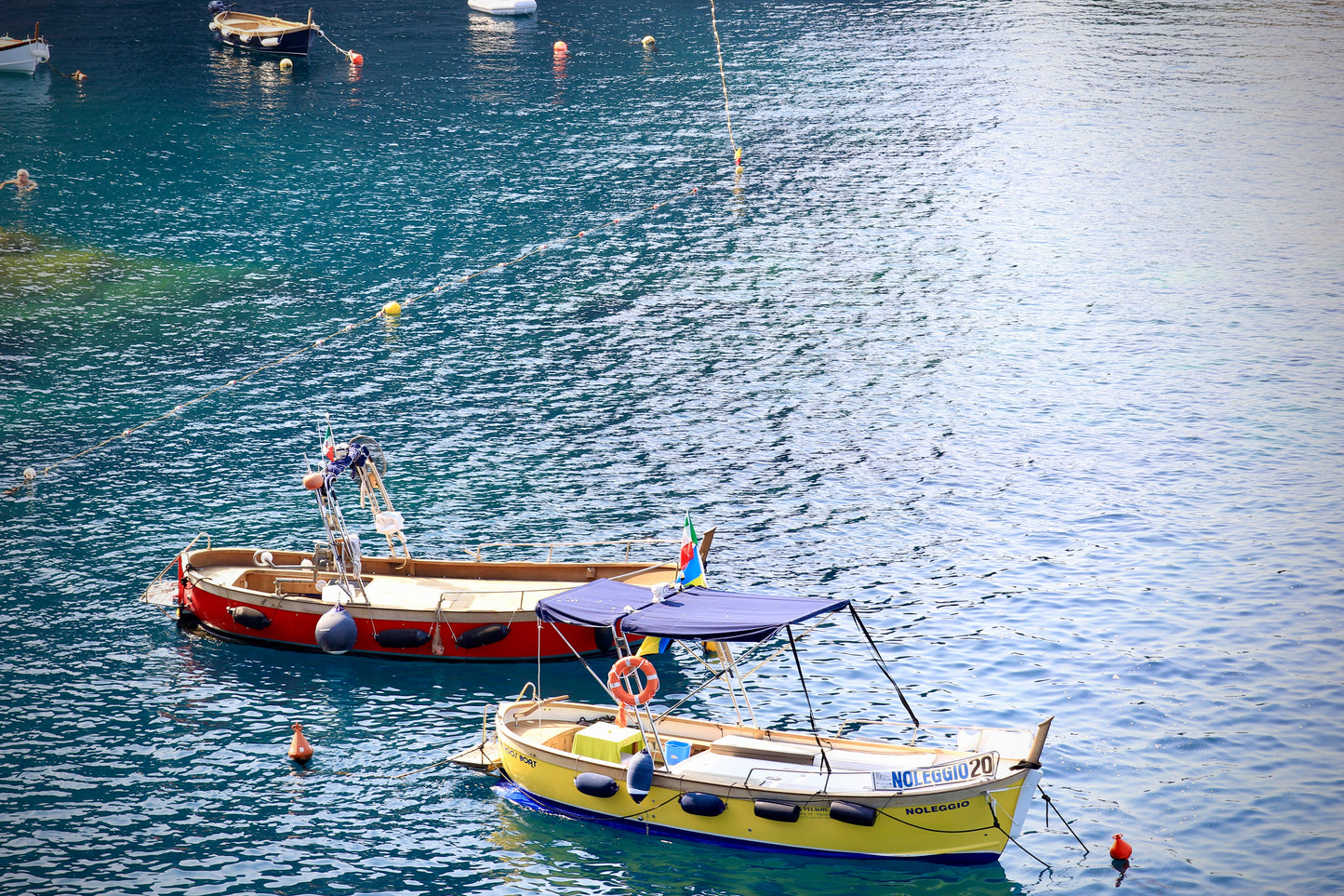 Boats of Cinque Terre by Barbara Lardera
